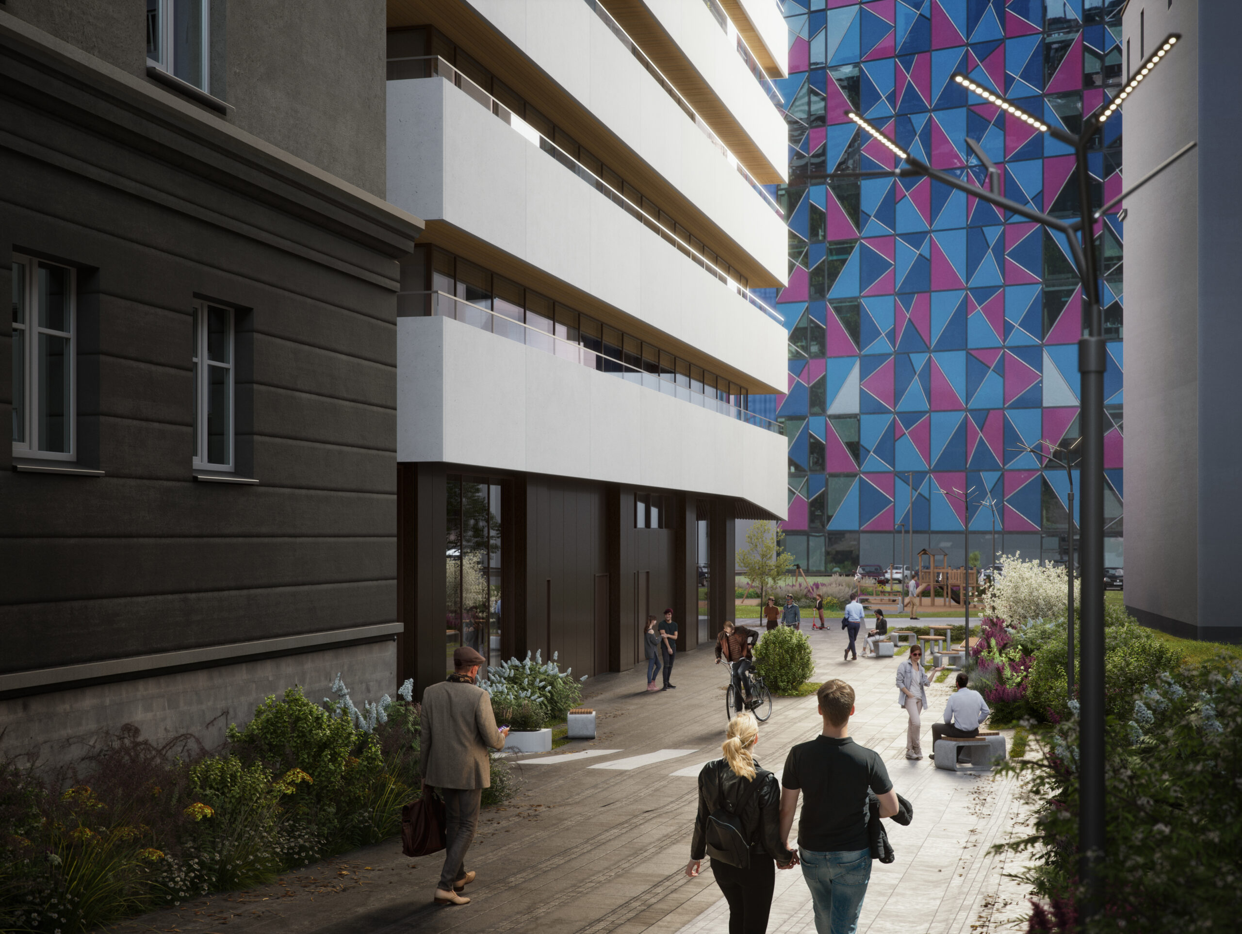 Eedu Tower street-level view, Tallinn